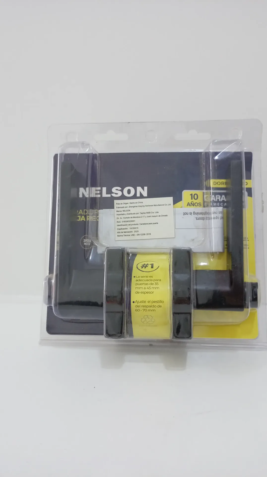 CERR.MANIJA RECTA DORMT.NEGRO MATE NELSON