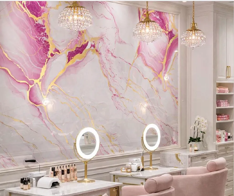 [PVC-REV-008] PLANCHA PVC TIPO MARMOL ROSADA